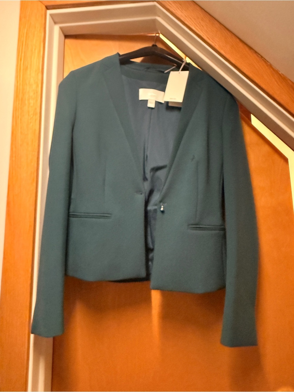Boss Teal Open-Front Women's Blazer